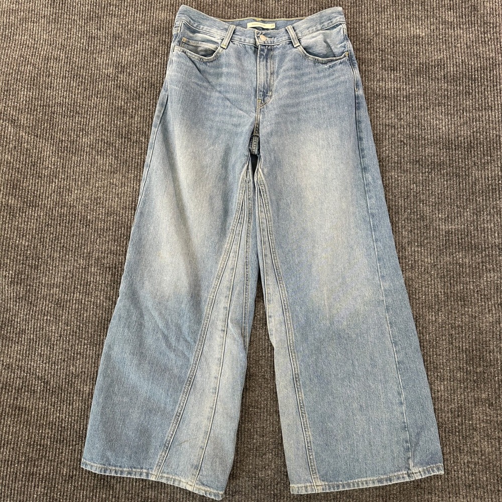 Levis 94 Baggy Wide Leg Jeans Womens 29 Light Wash Blue Denim Retro 90s Skater